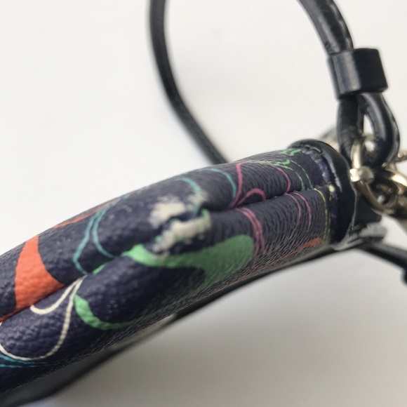 Coach Multicolor Logo Print Wristlet/Wallet - Picture 8 of 8